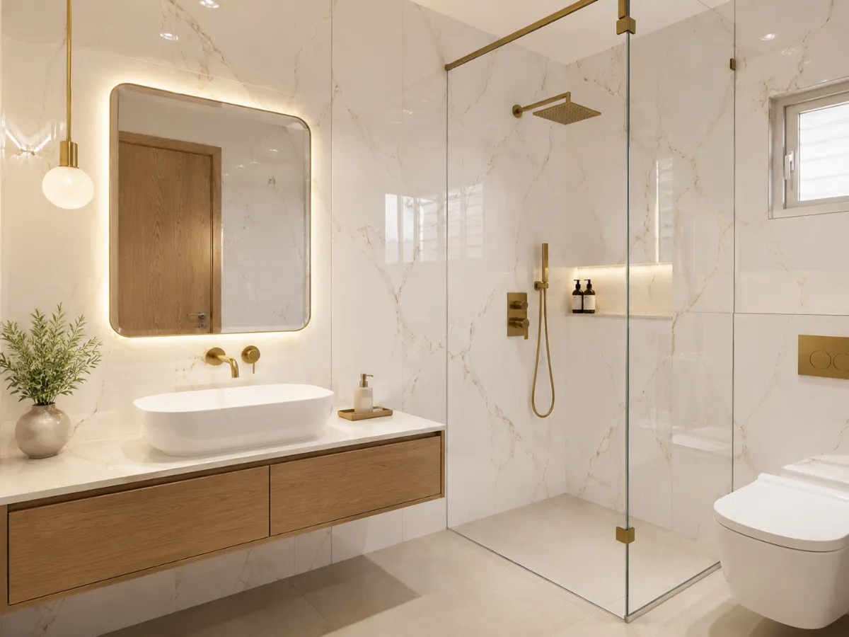 Glossy Wall Tiles For Better Light Reflection